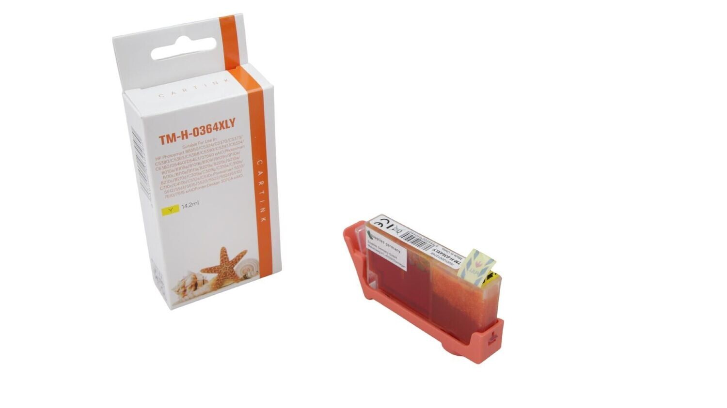 Alternative Druckerpatrone passend zu HP364 / CB325EE  Yellow