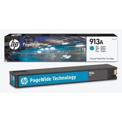 Original HP Druckerpatrone HP 913A Cyan / F6T77AE Original HP Druckerpatrone HP 913A Cyan / F6T77AE