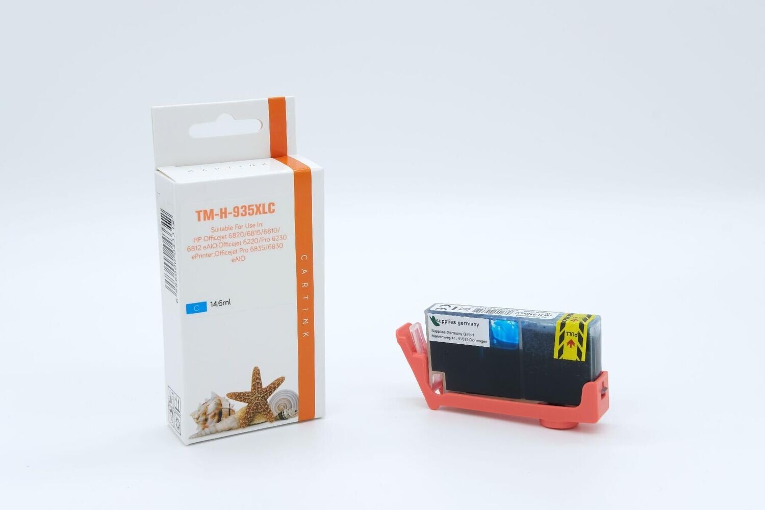 Alternative Druckerpatrone passend zu HP935XL / C2P24AE  Cyan