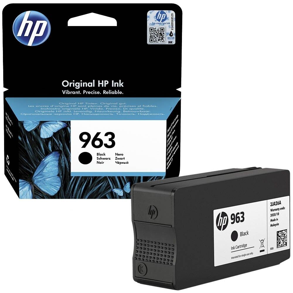 Original HP Druckerpatrone HP963  Black / 3JA26AE