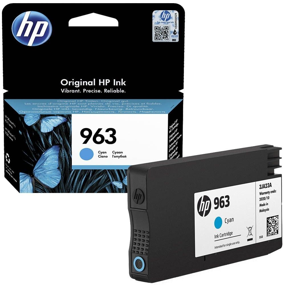 Original HP Druckerpatrone HP963  Cyan / 3JA23AE