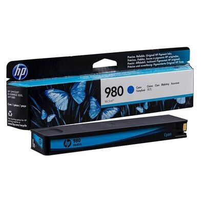 Original HP Druckerpatrone HP980 Cyan / D8J07A Original HP Druckerpatrone HP980 Cyan / D8J07A