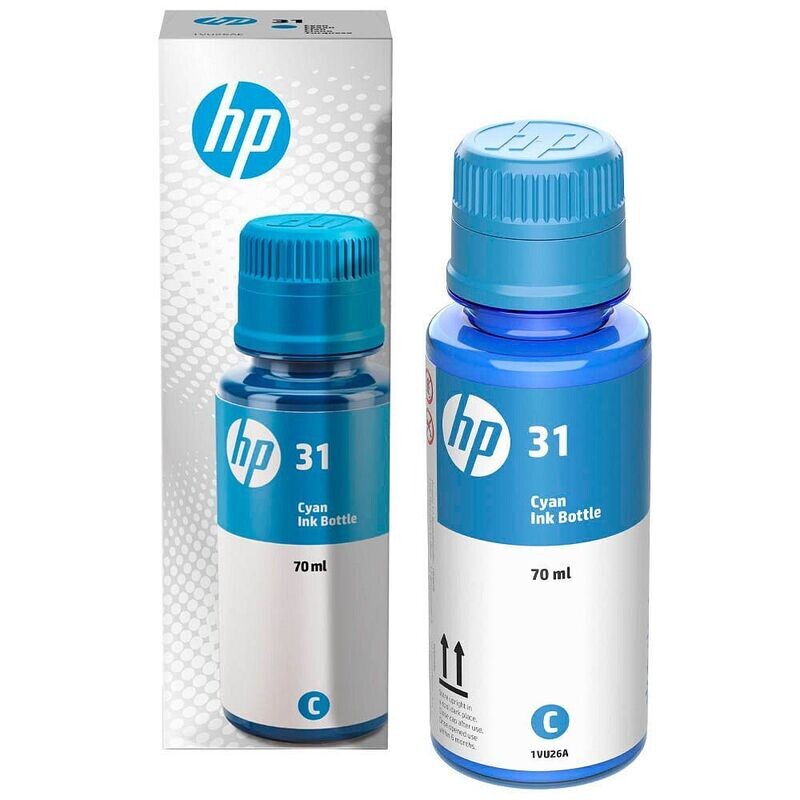 Original HP Tintenflasche HP31  cyan / 1VU26AE