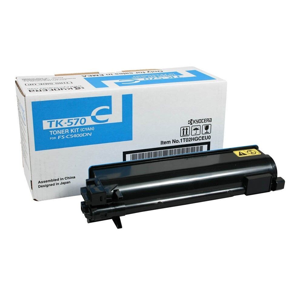 Original Kyocera Toner TK-570  Cyan / 1T02HGCEU0
