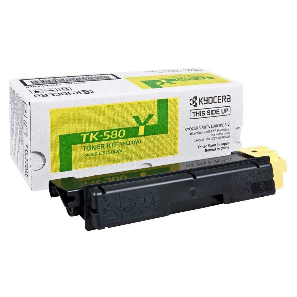 Original Kyocera Toner TK580  Gelb / 1T02KTANL0