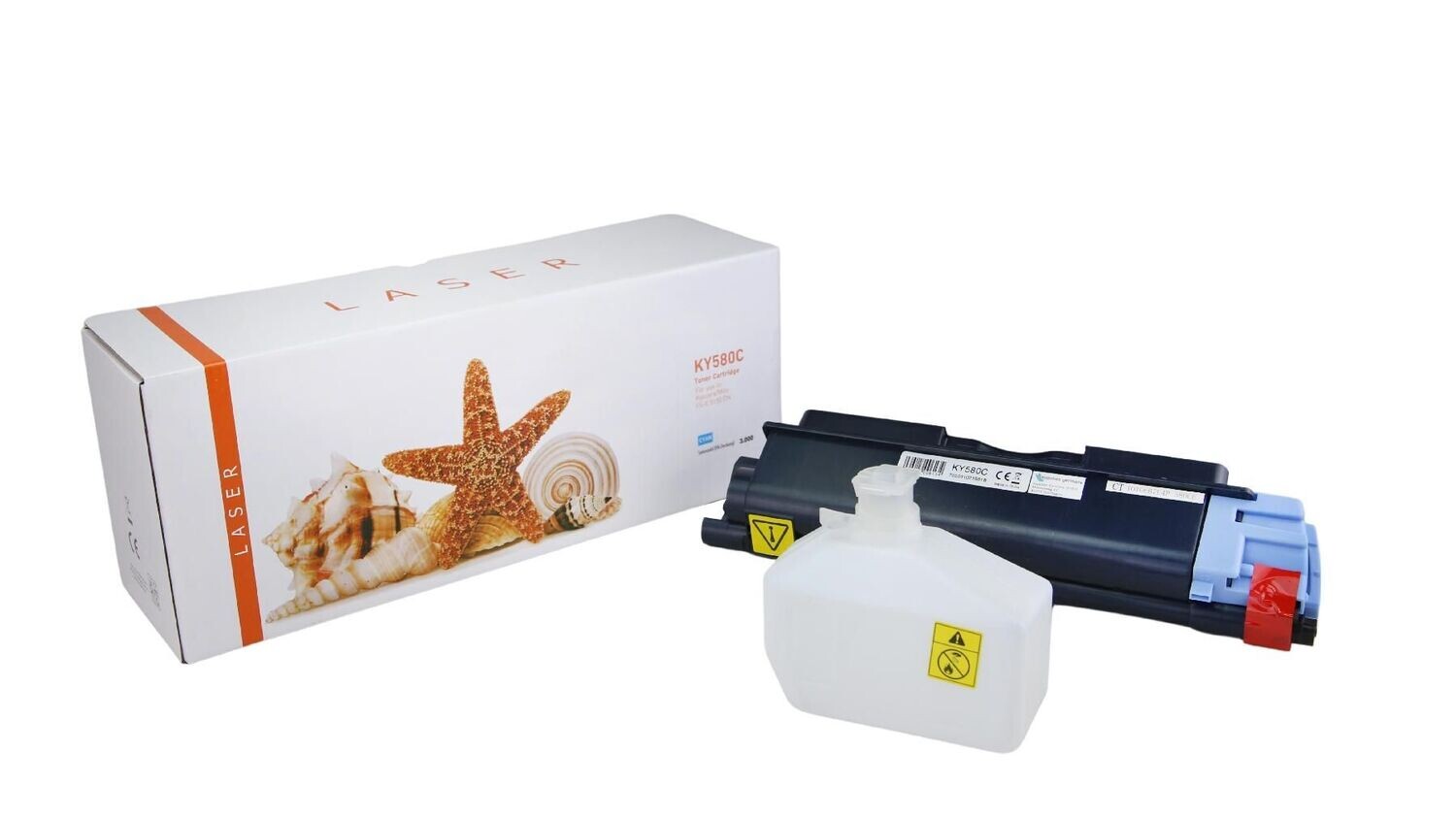 Alternativer Toner passend zu Kyocera TK580 / 1T02KTCNL0  Cyan