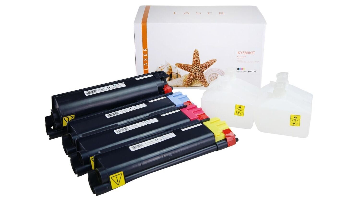 Alternativer Multipack passend zu Kyocera TK580 / BK,C,M,Y
