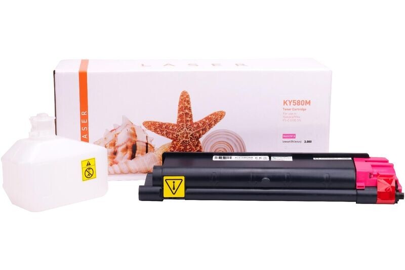 Alternativer Toner passend zu Kyocera TK580 / 1T02KTBNL0  Magenta