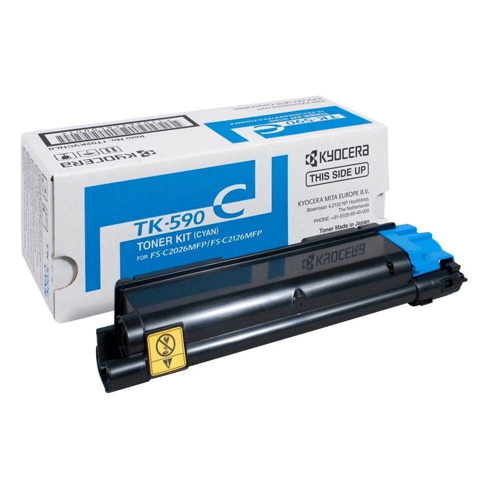 Original Kyocera Toner TK590  Cyan / 1T02KVCNL0