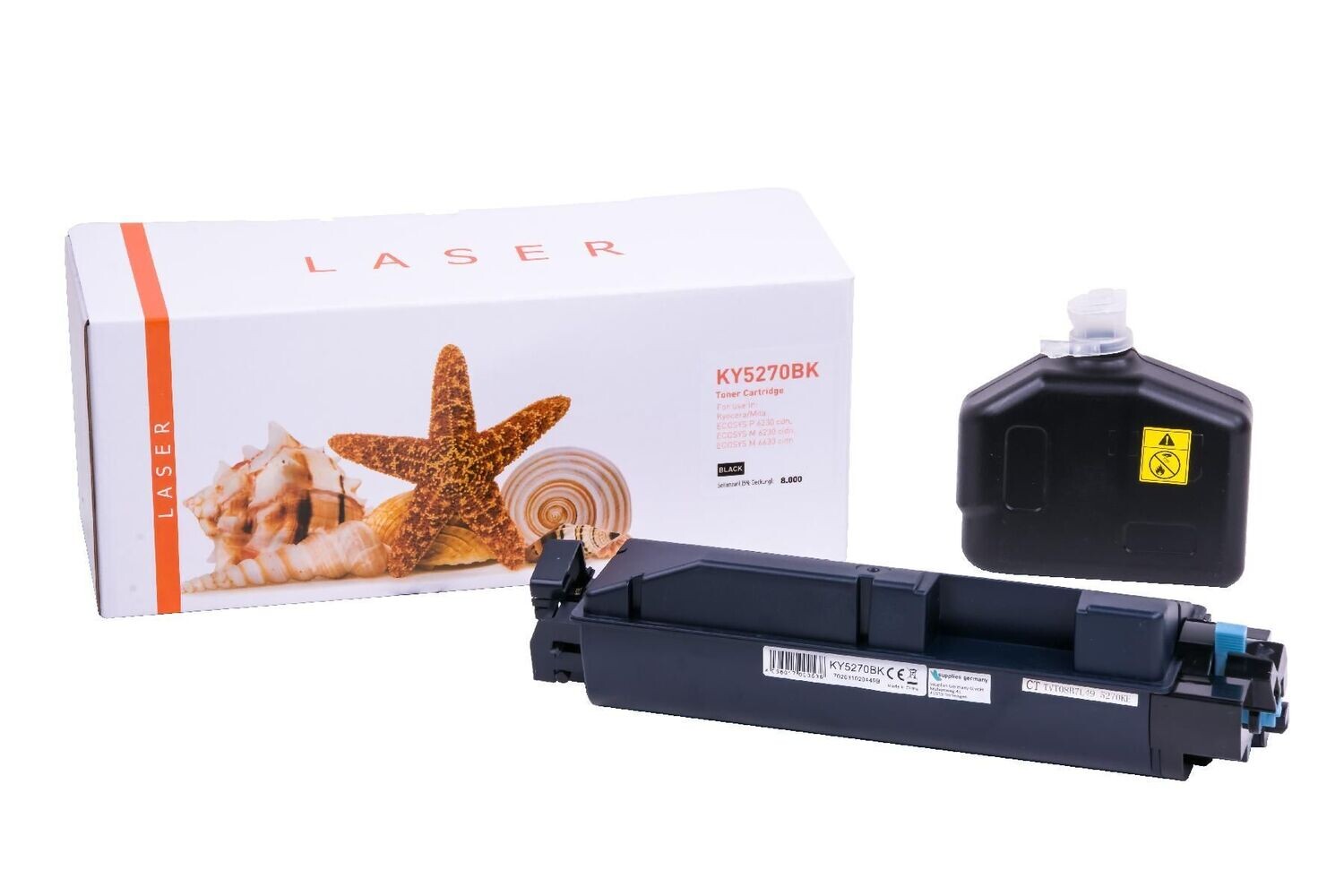 Alternativer Toner passend zu Kyocera TK5270 / 1T02TV0NL0  Schwarz
