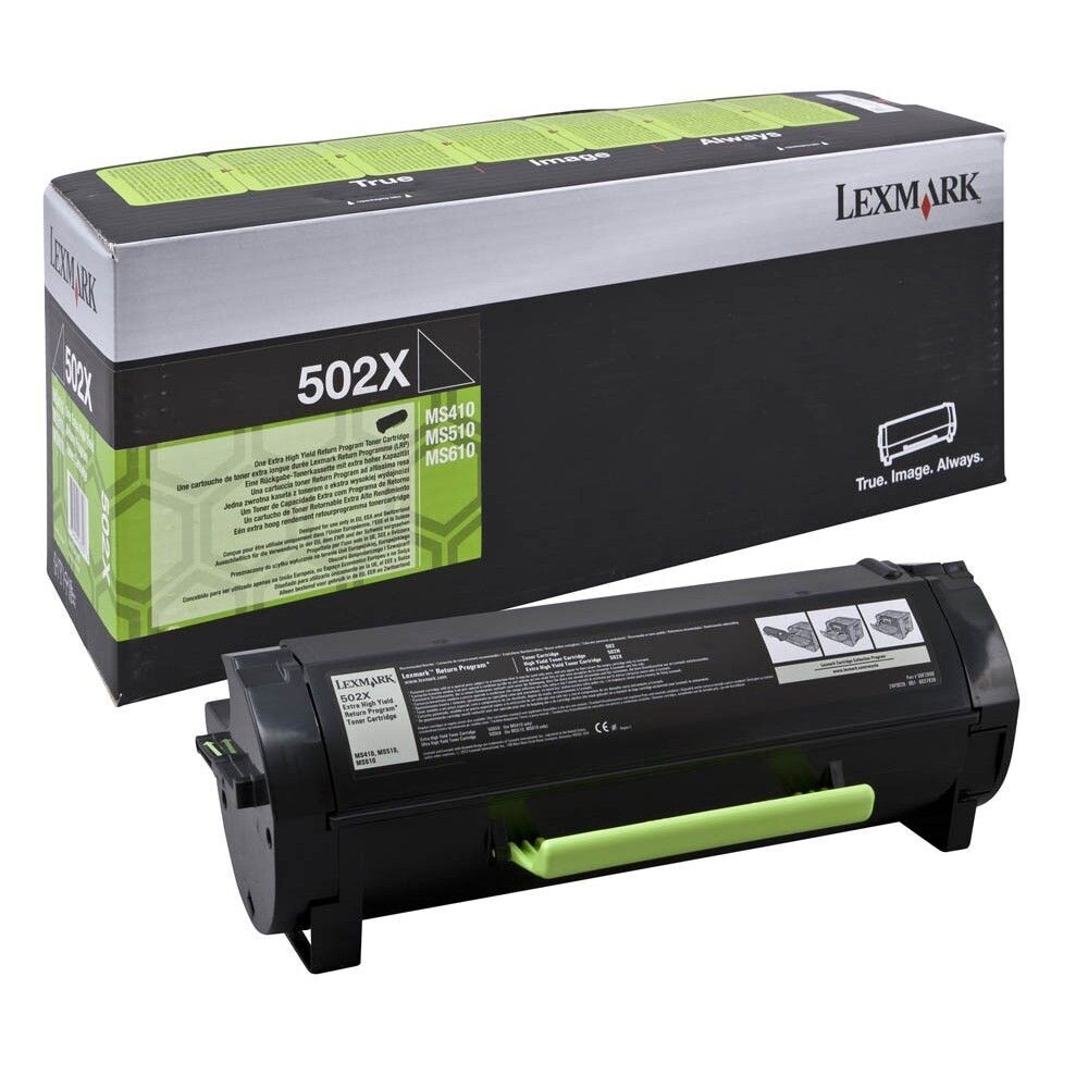 Original Lexmark Toner 50F2X00 / 502X Schwarz