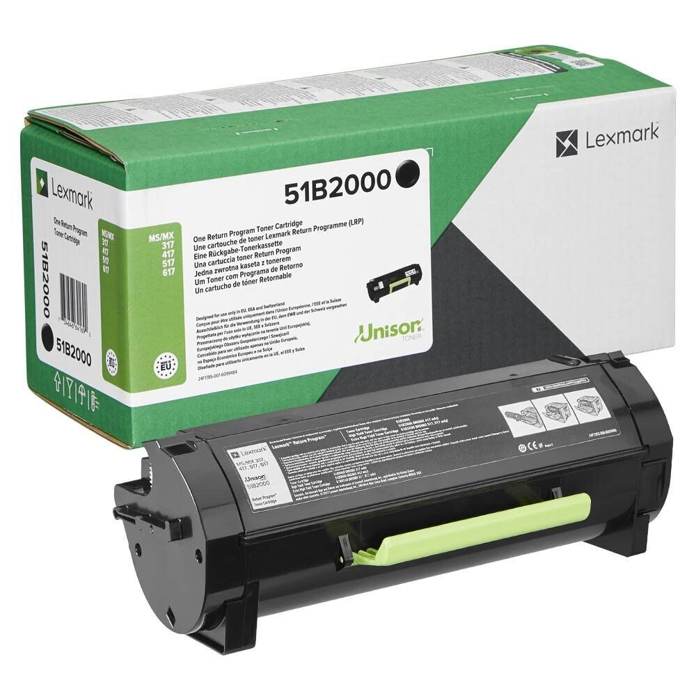 Original Lexmark Toner  51B2000 Schwarz