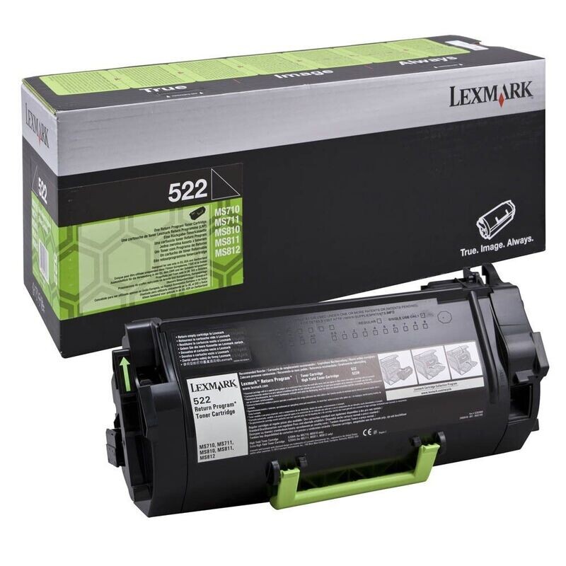 Original Lexmark Toner 52D2000 / 522 Schwarz Original Lexmark Toner 52D2000 / 522 Schwarz