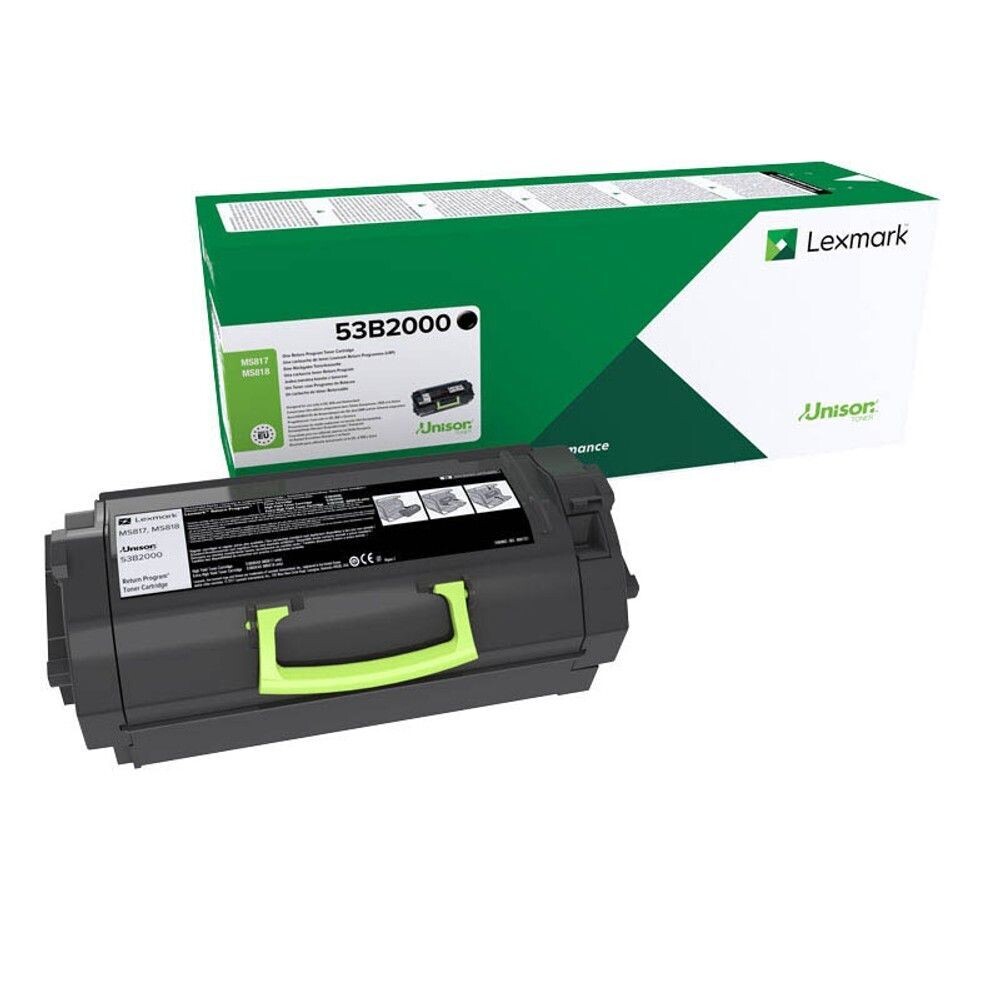 Original Lexmark Toner 53B2000 Schwarz