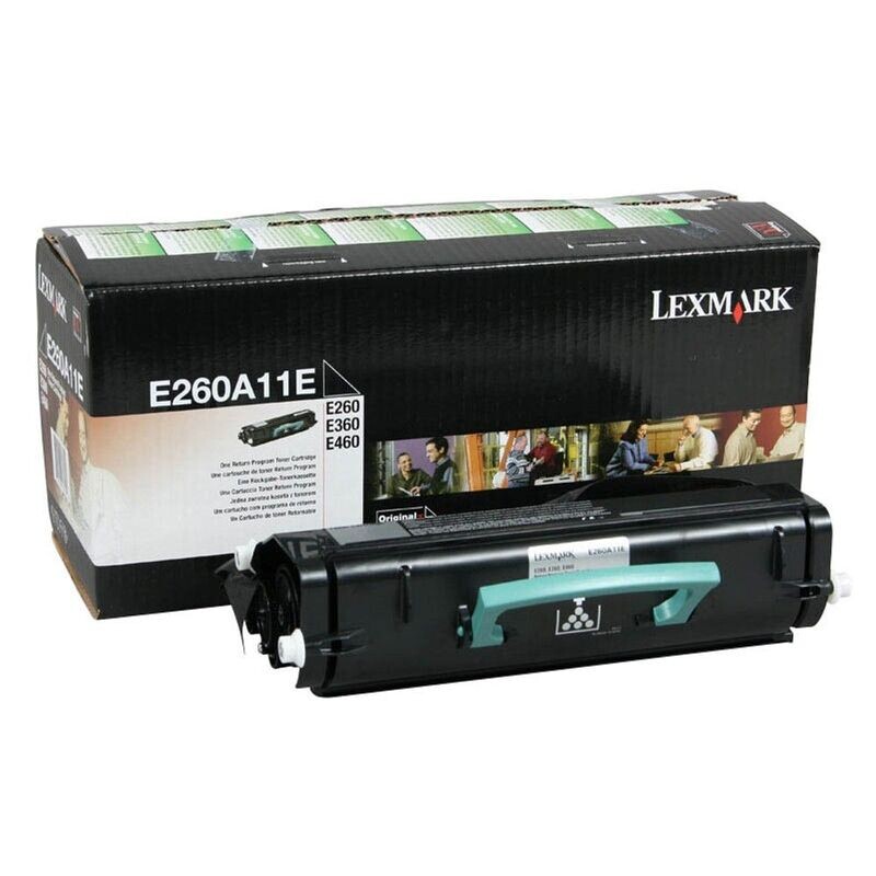 Original Lexmark Toner E260A11E Schwarz