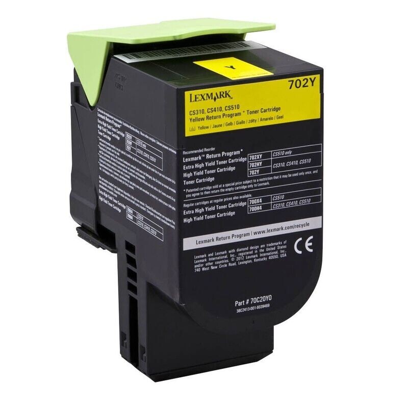 Original Lexmark Toner 70C20Y0 / 702Y Gelb Original Lexmark Toner 70C20Y0 / 702Y Gelb