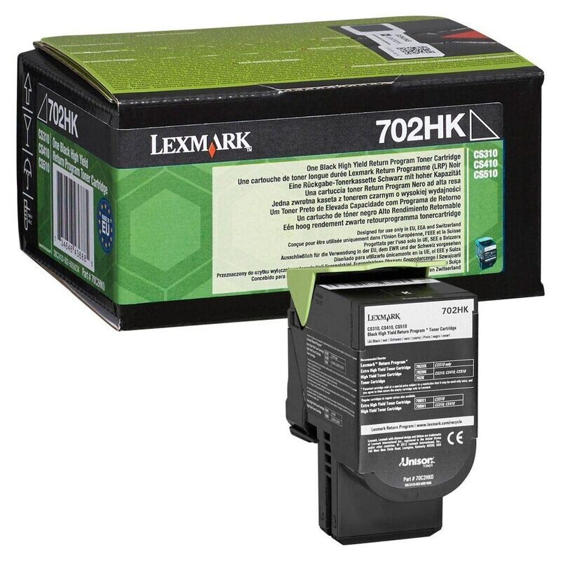 Original Lexmark Toner 70C2HK0 / 702HK Schwarz Original Lexmark Toner 70C2HK0 / 702HK Schwarz