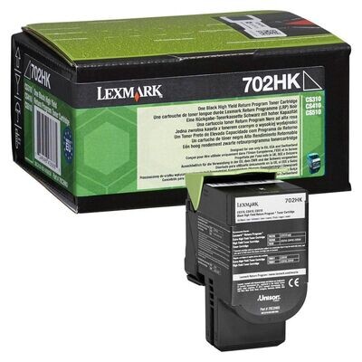 Original Lexmark Toner 70C2HK0 / 702HK Schwarz Original Lexmark Toner 70C2HK0 / 702HK Schwarz