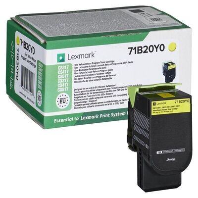 Original Lexmark Toner 71B20Y0 Gelb Original Lexmark Toner 71B20Y0 Gelb