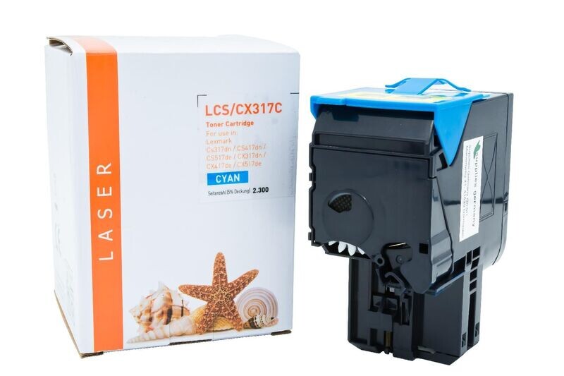 Alternativer Toner passend zu Lexmark 71B20C0 Cyan Alternativer Toner passend zu Lexmark 71B20C0 Cyan