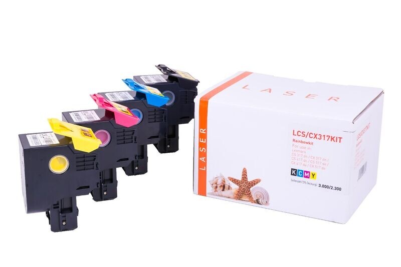 Alternativer Multipack passend zu Lexmark 71B20K0/C0/M0/Y0