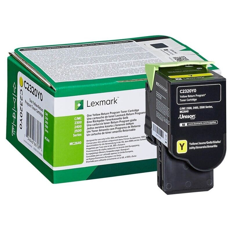Original Lexmark Toner C2320Y0 Gelb Original Lexmark Toner C2320Y0 Gelb