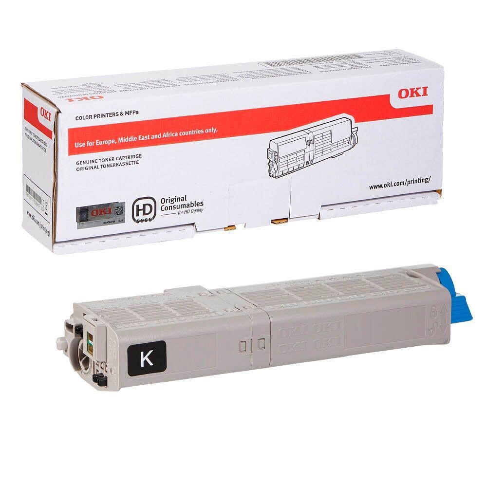 Original Oki Toner 46490608 Schwarz