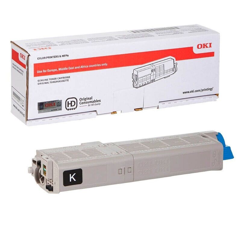 Original Oki Toner 46490608 Schwarz Original Oki Toner 46490608 Schwarz