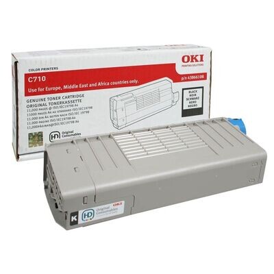 Original Oki Toner 44318608 Schwarz Original Oki Toner 44318608 Schwarz