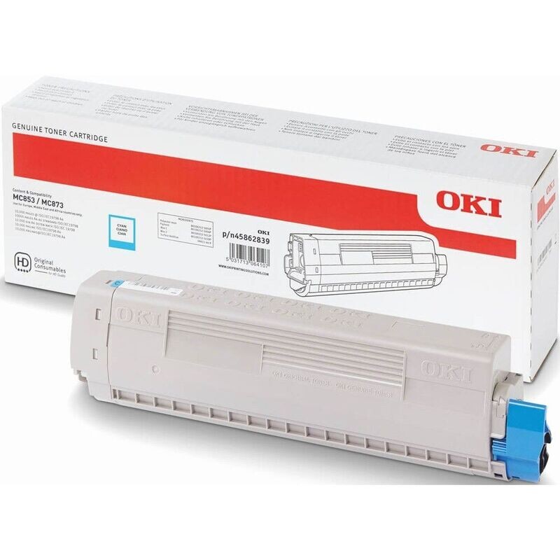 Original Oki Toner 45862839 Cyan Original Oki Toner 45862839 Cyan