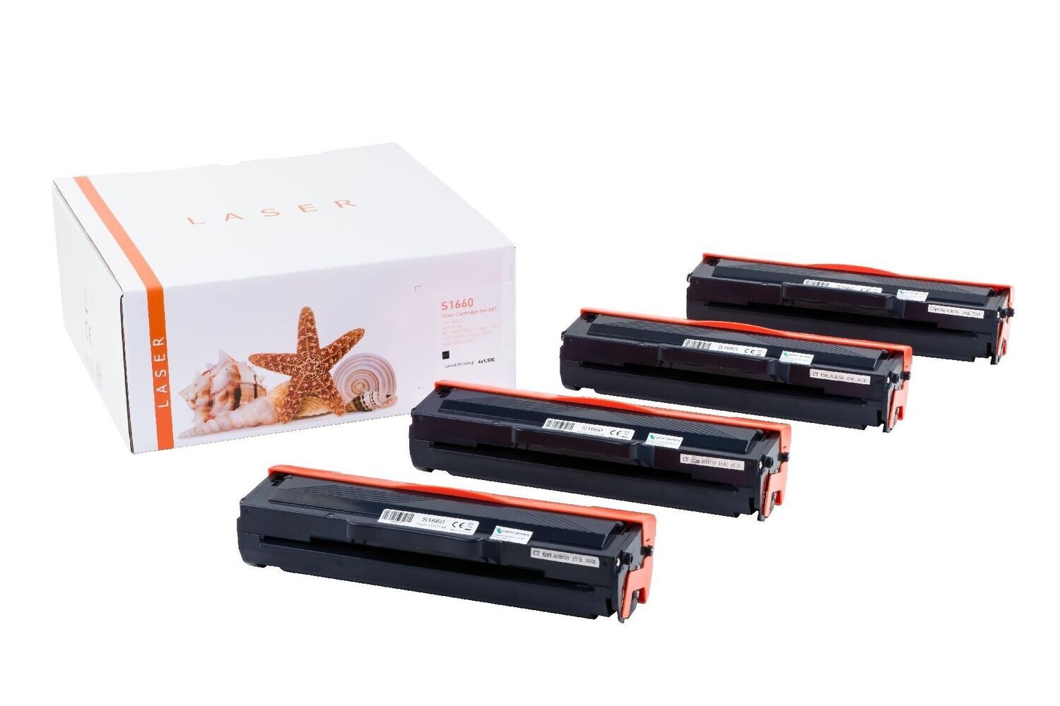 4x Kompatibler Toner passend für Samsung MLT-D1042S Schwarz