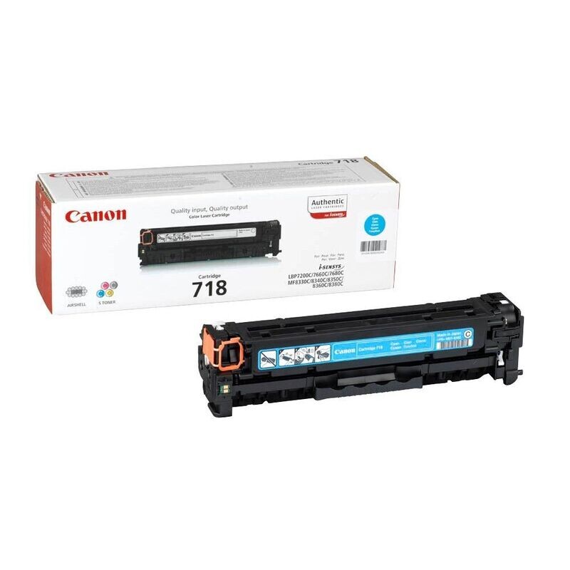 Original Canon Toner 718C  Cyan