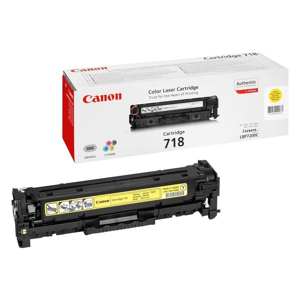 Original Canon Toner 718Y Gelb