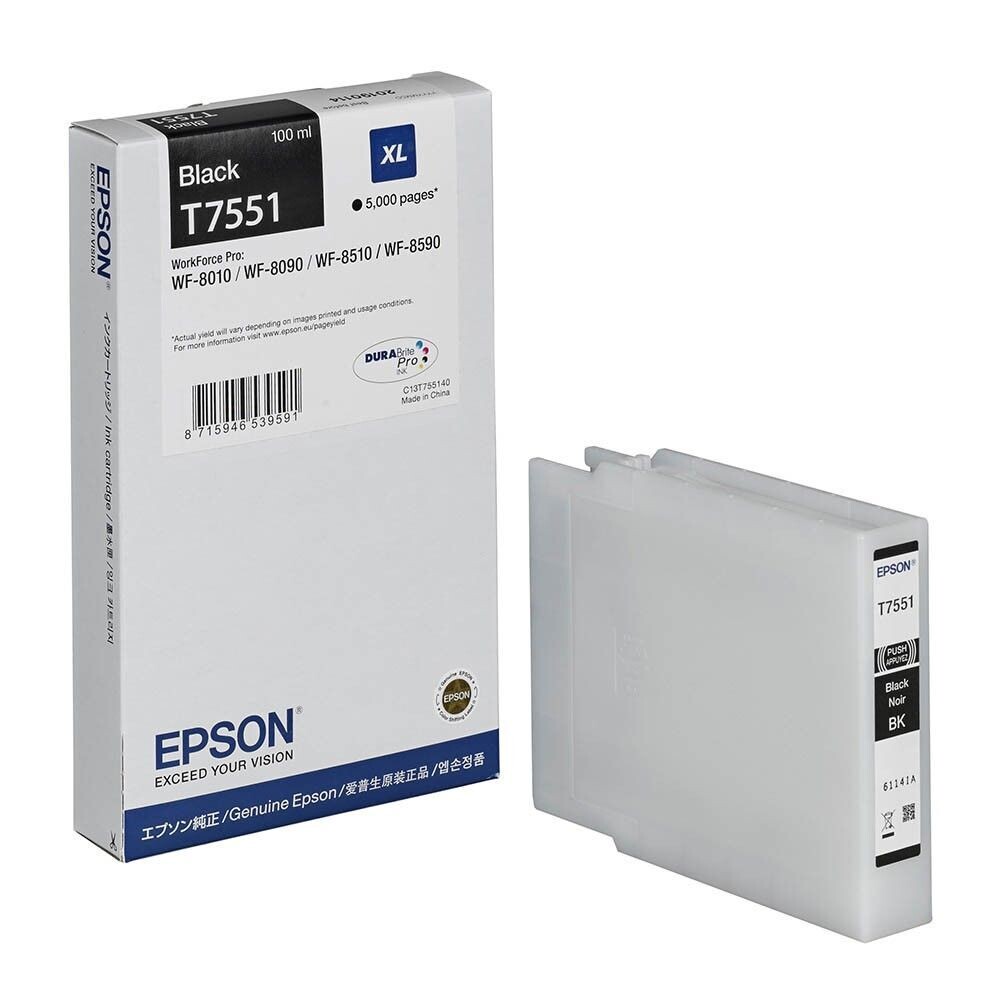 Original Epson T7551 BK schwarz Druckerpatrone / C13T755140