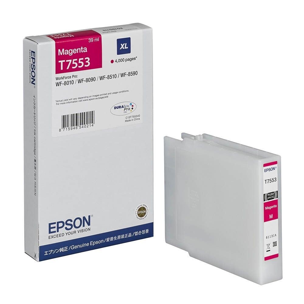 Original Epson T7553M Magenta Druckerpatrone / C13T755340