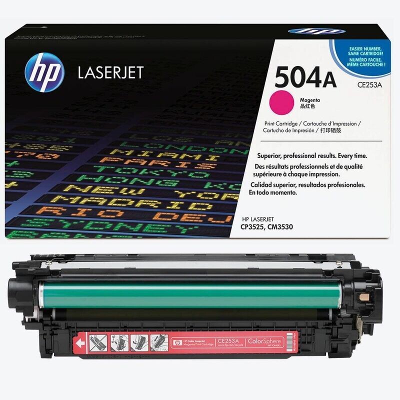 Original HP Toner 504A  Magenta / CE253A