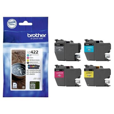 Original Brother Multipack LC422VAL / LC-422VAL   BK,C,M,Y