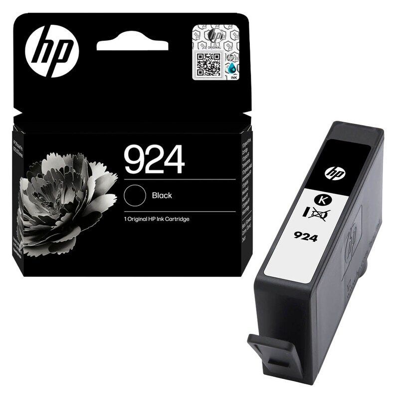 Original HP Druckerpatrone HP924 Schwarz / 4K0U6NE ✅ Original HP Druckerpatrone 924 Schwarz / 4K0U6NE