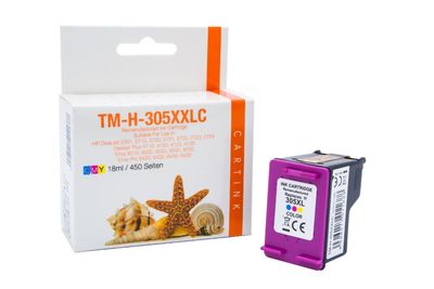 HP 305 XXL Patrone kompatibel (3YM63AE) Color ca. 440 Seiten HP 305 XXL Patrone kompatibel (3YM63AE) Color ca. 440 Seiten