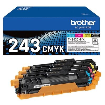 Original Brother TN-243 CMYK / TN243 CMYK Toner – 4er-Value Pack Schwarz, Cyan, Magenta & Gelb ✅ Original Brother TN-243 CMYK / TN243 CMYK Toner – 4er-Value Pack Schwarz, Cyan, Magenta & Gelb ✅