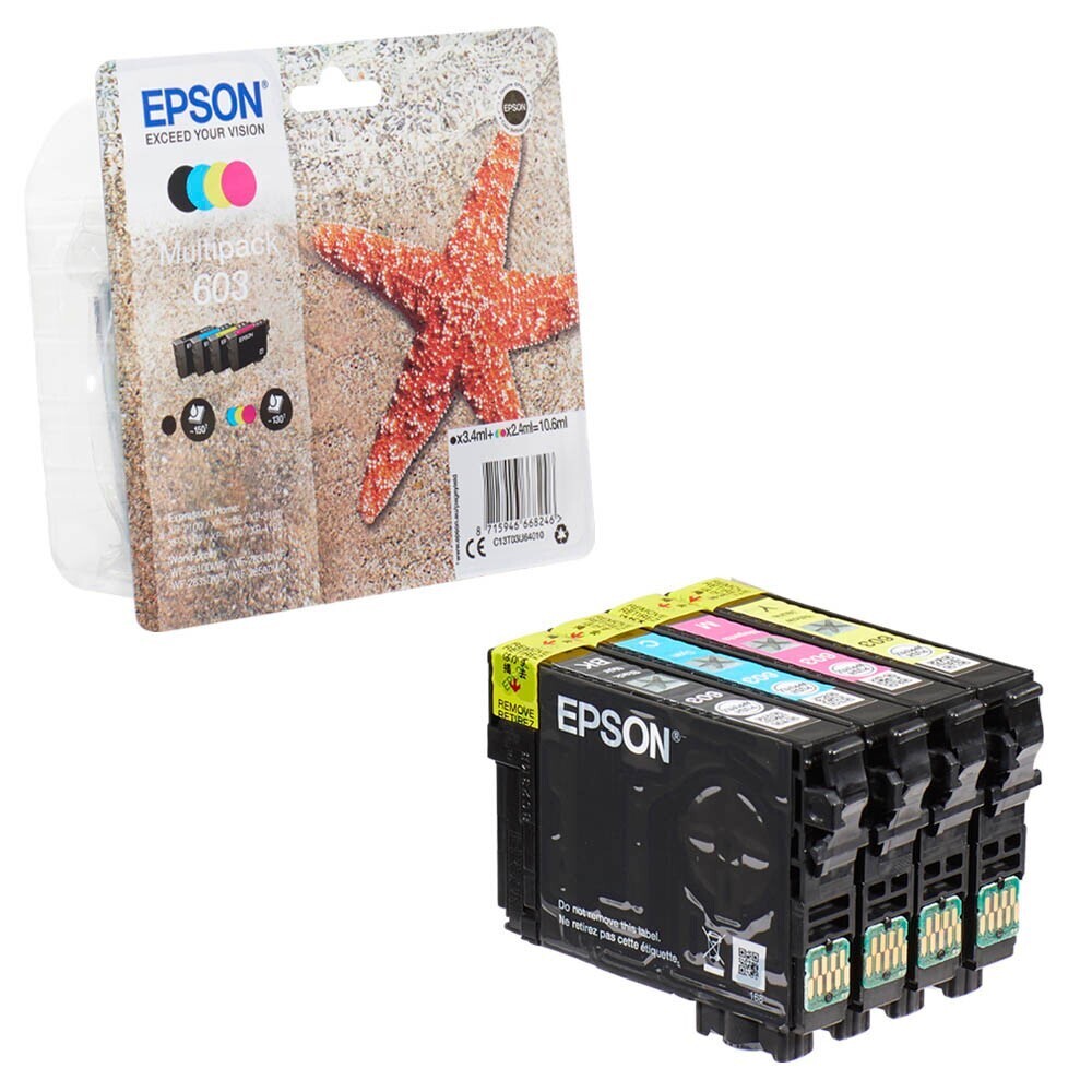 Epson Multipack 603 / T03U64 Druckerpatrone / C13T03U64010 schwarz / Cyan / Magenta / gelb ✅ Epson Multipack 603 / T03U64 Druckerpatrone / C13T03U64010 schwarz / Cyan / Magenta / gelb ✅