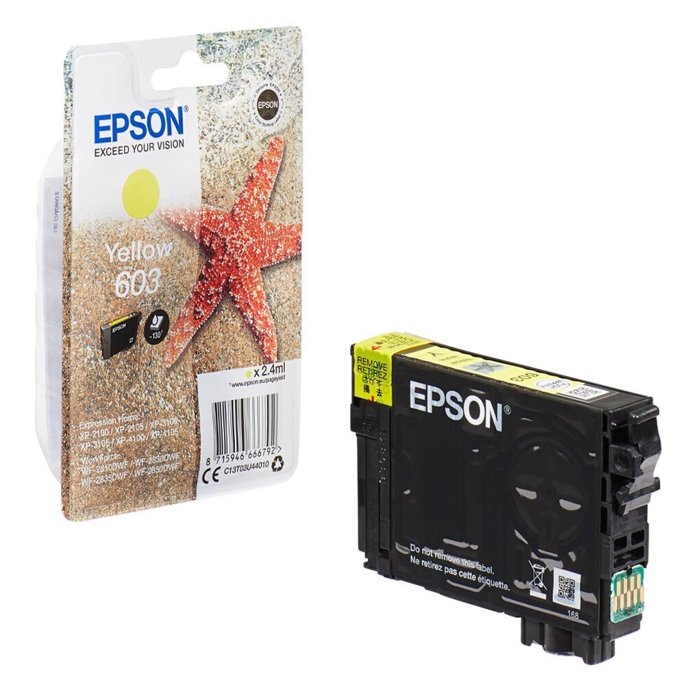 Epson 603 / T03U4 Gelb Druckerpatrone / C13T03U44010 ✅ Epson 603 / T03U4 Gelb Druckerpatrone / C13T03U44010 ✅