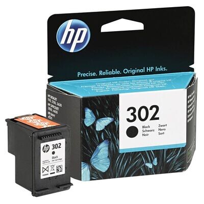 Original HP Druckerpatrone HP302 Black / F6U66AE Original HP Druckerpatrone HP302 Black / F6U66AE