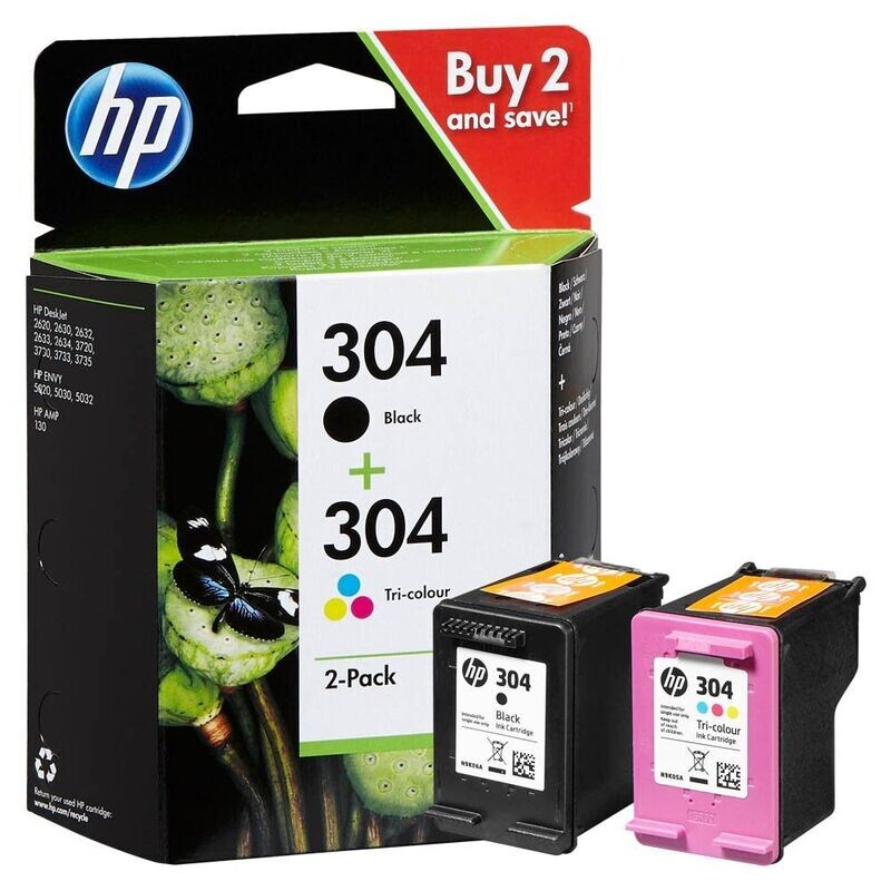 Original HP Multipack HP304 schwarz, farbig / 3JB05AE ✅ Original HP Multipack HP304 schwarz, farbig / 3JB05AE ✅