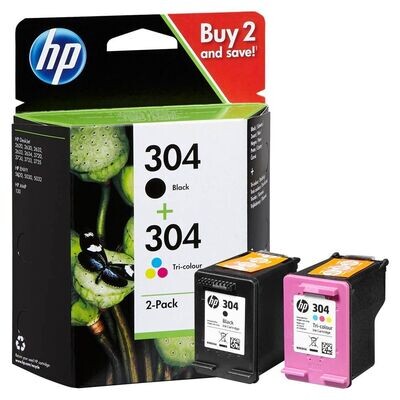 Original HP Multipack HP304 schwarz, farbig / 3JB05AE ✅ Original HP Multipack HP304 schwarz, farbig / 3JB05AE ✅