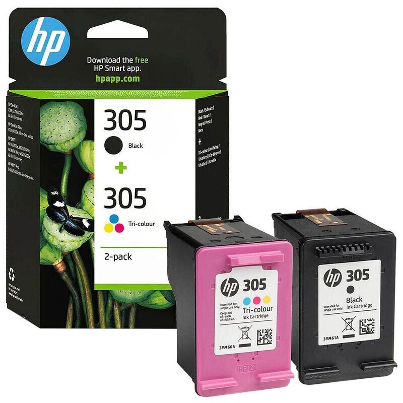 HP Multipack HP305 schwarz, farbig / 6ZD17AE Original ✅ HP Multipack HP305 schwarz, farbig / 6ZD17AE Original ✅