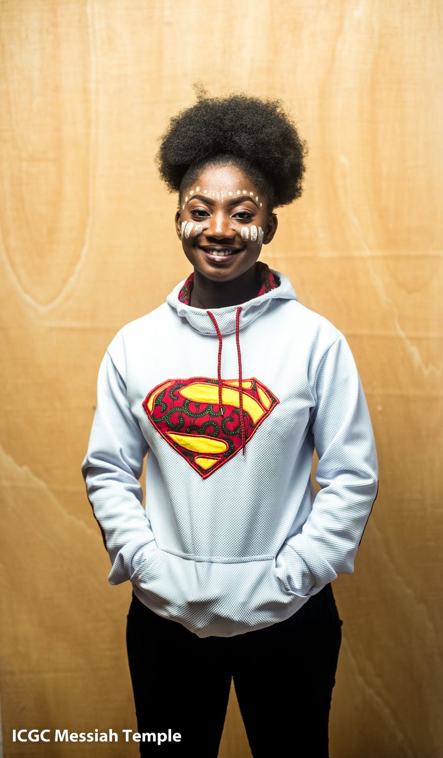 White Superhuman Hoodie