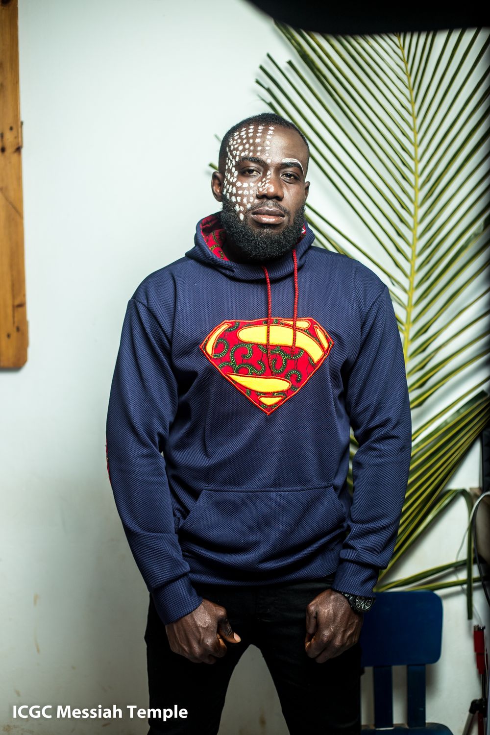 Navy Blue Superman Hoodie