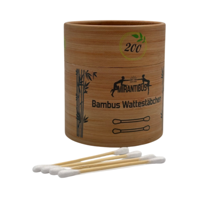 Wattestäbchen aus Bambus