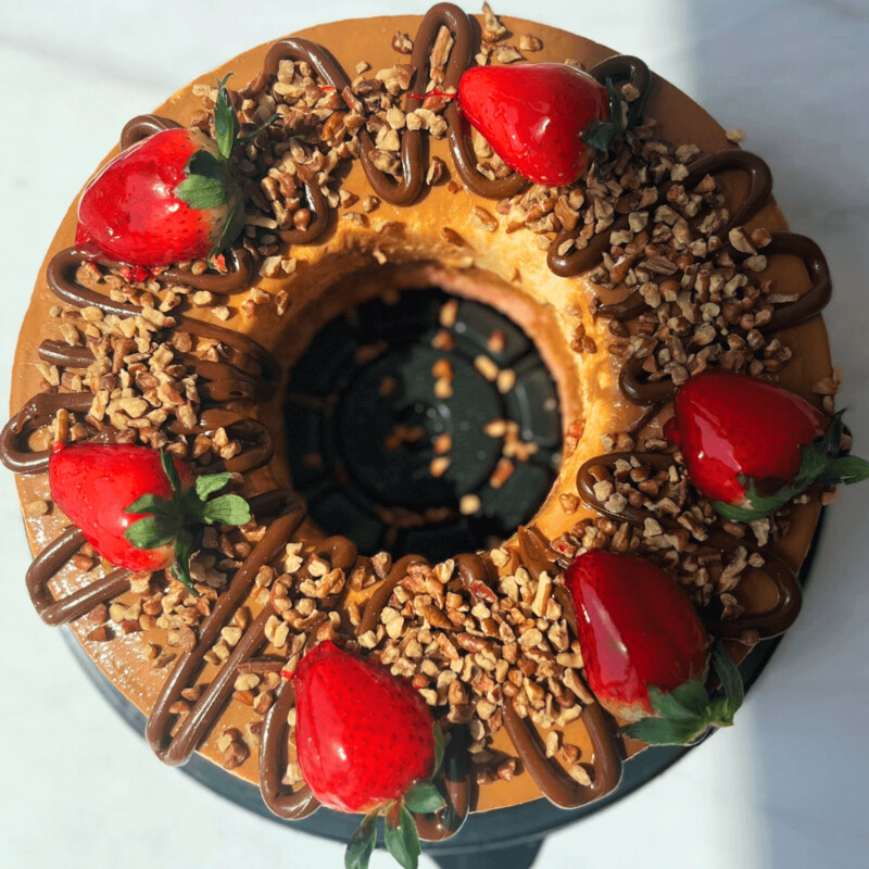 Flan de Fresa